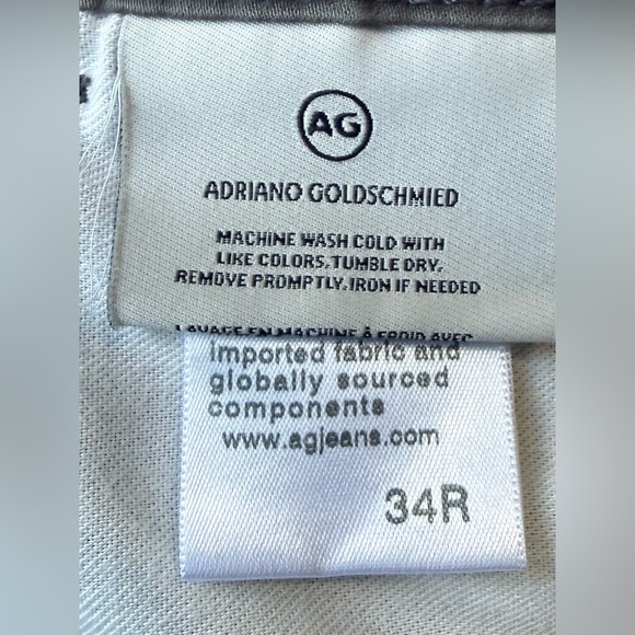 AG Adriano Goldschmied Wanderer Floral Shorts 34R Gray Slim Fit - Picture 7 of 8